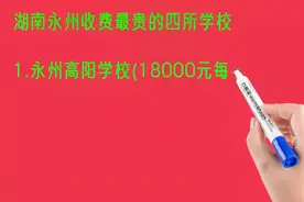 湖南永州收费最贵的四所学校排名视频封面