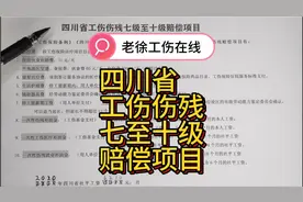 四川省工伤伤残七至十级赔偿项目视频封面
