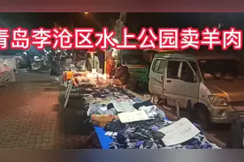 青岛李沧区水上公园卖羊肉，羊杂碎。视频封面