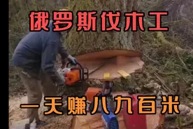 在俄罗斯伐木一天能赚多少钱？你现在一天的工资又有多少？视频封面