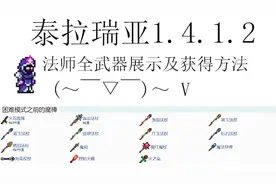 泰拉瑞亚法师全武器获得方法展示