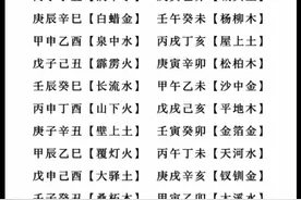 六十甲子五行表视频封面