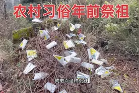 农村习俗除夕前一天祭祖，给祖辈们也烧点年货，一起过个好年视频封面