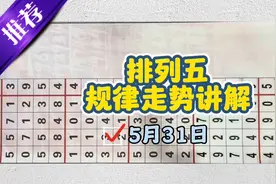 排列五5月31日精选一注规律视频讲解视频封面