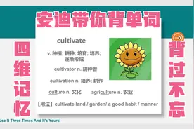 打卡 | 一起来背考研词汇 #cultivate