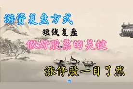 只做龙头每日复盘，散户必须看懂板块和龙头之间的规律视频封面