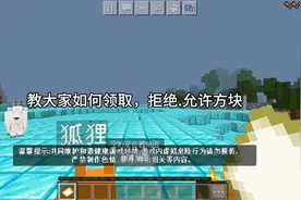 我的世界获得：允许、拒绝，方块