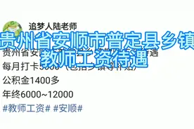 贵州省安顺市普定县乡镇教师工资待遇视频封面