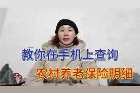 教你在手机上查询，农村养老保险明细，学会了，很方便视频封面