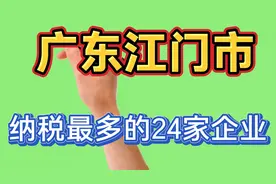 广东江门市纳税最多的24家企业视频封面