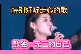 《致独一无二的自己》一首唱给自己的歌，特别走心又好听