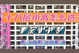 18层小高层选哪些楼层？看完这个视频你就明白了