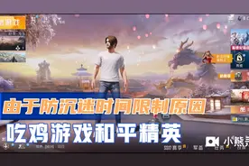 吃鸡游戏和平精英，由于防沉迷时间限制原因，没有打完视频封面