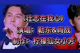 听肖战和勒东唱的《壮志在我心》，收获满满的正能量，加油少年！