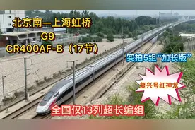 国内仅有13列加长版复兴号红神龙，全部由帝都局包揽，气势恢弘！