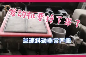 大众新桑塔纳，怠速抖动感觉发动机要掉下来了