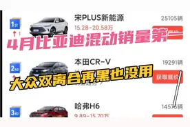 4月份比亚迪suv 宋plusdmi销量第一干翻大众双离合。大势已去。视频封面
