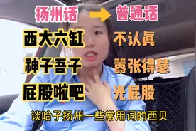 扬州人扬州话：一天到晚神子吾子西大六缸的，猜猜说的什么意思