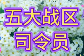 不忘历史，当年的五大战区司令员，你还记得都有谁吗？