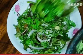 农村家常菜凉拌洋葱香菜，特别鲜嫩好吃视频封面