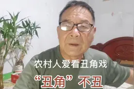 农村人爱看“丑角”戏，“丑角”不丑