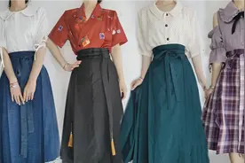 汉服混搭•把汉服穿出复古感•我妈那个年代的衣服真的是潮流代表