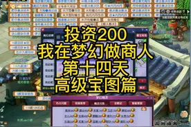 投资200我在梦幻西游摆地摊高级宝图篇，新项目启动测试效果