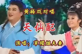 草帽姐夫妻黄梅戏对唱《天仙配》选段，旋律优美，太好听了！