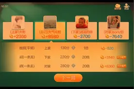 欢乐斗地主七雀牌4:20倍同花顺(一条龙)胡