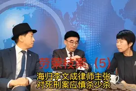劳荣枝案（5）：海归李文成律师主张对死刑案应慎杀少杀视频封面