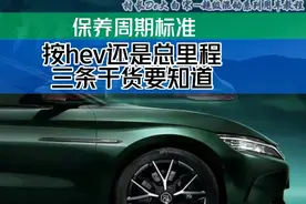 保养周期标准，是按hev还是总里程？三条干货已经问清楚了。视频封面