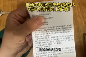 电动车罚单超15天，莫慌张，教你通过网上app交款，方便又快捷！