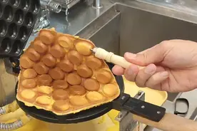 花5000元去香港学的鸡蛋仔配方，流程配方全部教你，1分钟学会。