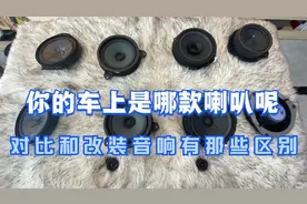 国产车跟合资车，拿几款原车喇叭做下对比，你车上的是那一款呢视频封面