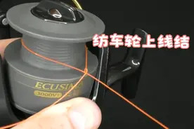 两种纺车轮上线的方法，路亚新手要学会的绑法