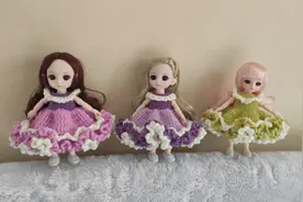 17厘米三层大裙摆娃衣钩织教程