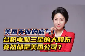台积电和三星的大股东，竟然都是美国公司？这才是美国无耻的底气视频封面