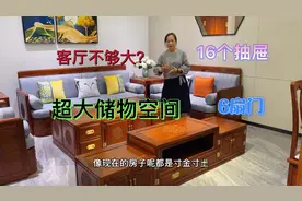 100平的房子客厅不够大咋办？一款16个抽屉6扇门的超大空间不错视频封面
