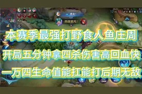 “最强打野食人鱼”庄周，开局五分钟拿四杀，一万四生命值无敌视频封面