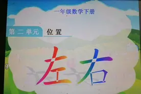 一年级数学下册《左右》#位置#快乐学习#一起学习视频封面