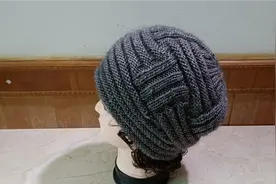 「一」立体纹路男女贝雷帽，堆堆帽