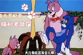 河南方言《猫和老鼠》哈士奇教儿子吓猫 汤姆：猫讨厌狗是有原因