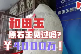 苏州这家店门口有一块苏州超大的和田玉原石王，据说花了4000万！视频封面