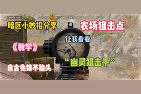 暗区小妙招：农场狙击老六点位教学，“幽灵狙击手”，先锋不抬头