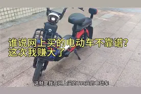 网上花重金799元买来的电动车，时速只有25公里！我肠子都悔青了视频封面