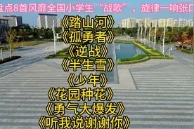 盘点8首风靡全国小学生战歌<踏山河><孤勇者><逆战><半生雪>少年