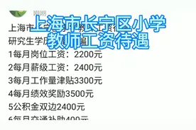 上海市长宁区小学教师工资待遇
研究生学历在职在编视频封面