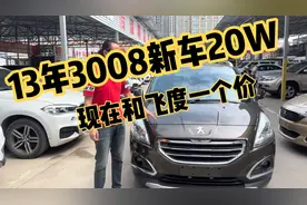 13年标志3008开票价20W 现在只要3个多 都没同年飞度值钱？