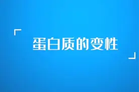 新高中化学选择性必修3   蛋白质变性实验视频封面