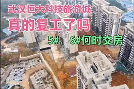 武汉恒大科技旅游城官宣复工了，5#6#楼何时交房，玥玥爸现场实拍视频封面